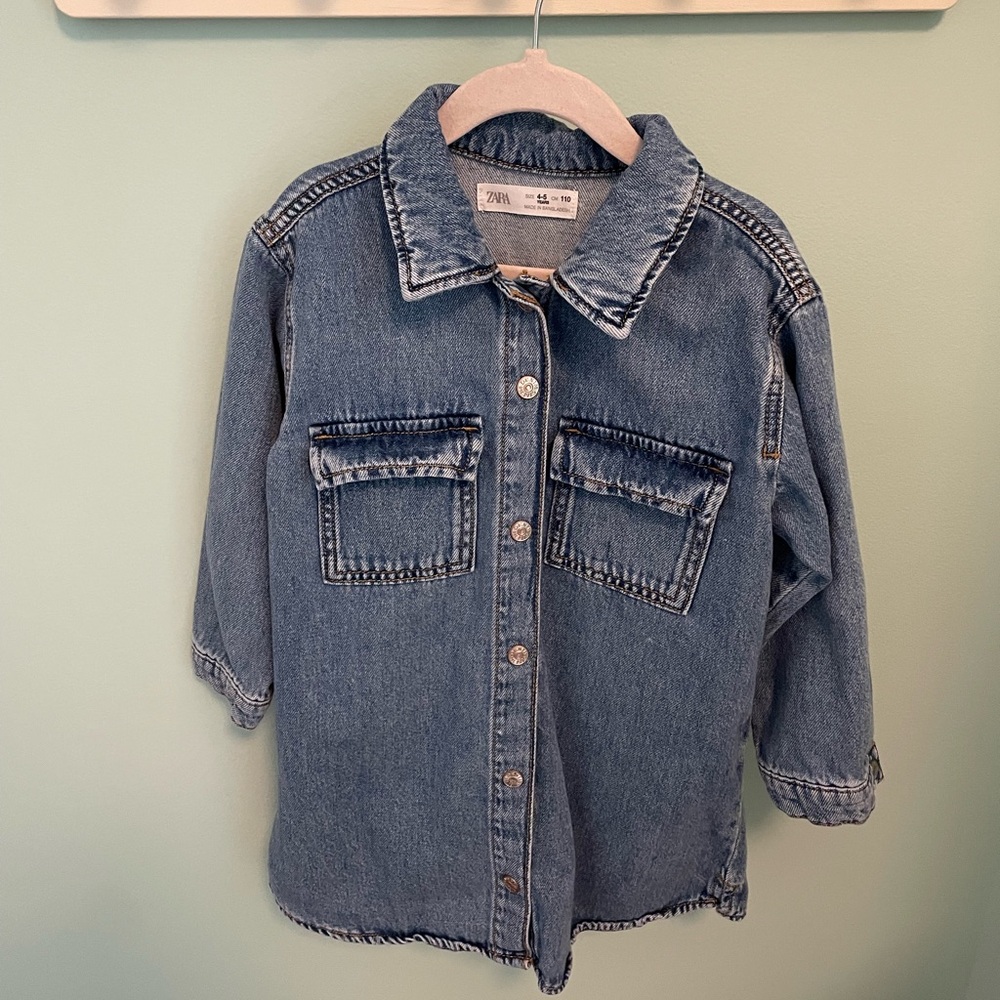 Zara Denim Shirt Dress